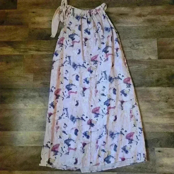 Bellambra 100% Linen Made in Italy Blush Halter Dress Size Small - Picture 6 of 8